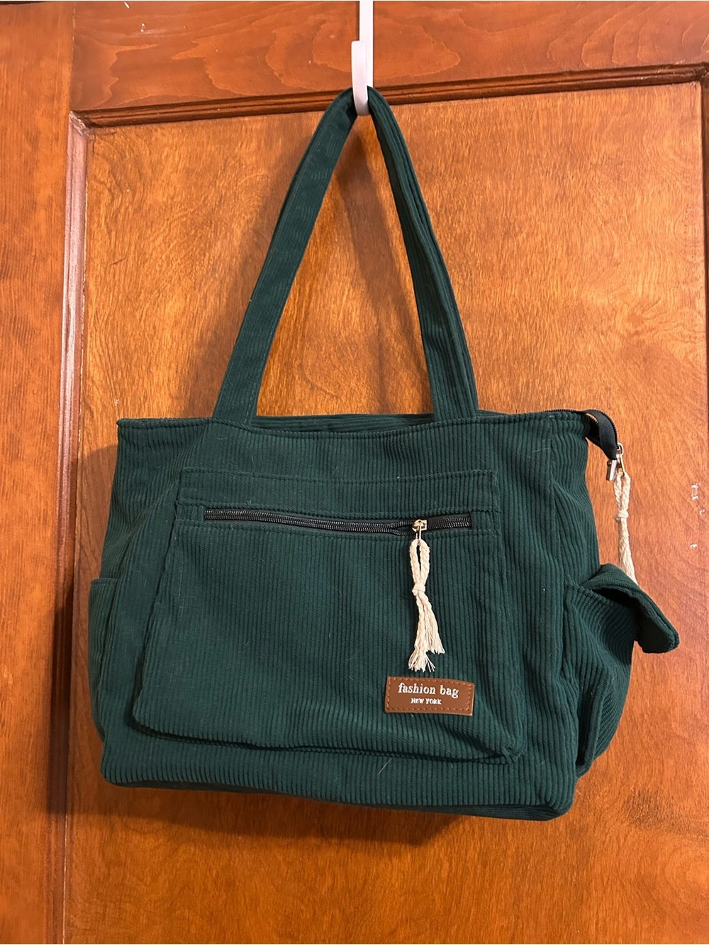 Green Corduroy Purse